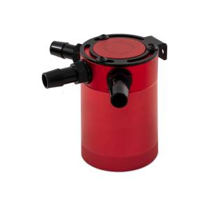 Mishimoto Compact Baffled Oil Catch Can, 3-Port - MMBCC-CBTHR-RD