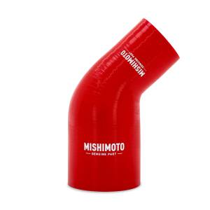 Mishimoto 45-Degree Silicone Transition Coupler, 1.75-in to 2.50-in, Red - MMCP-R45-17525RD