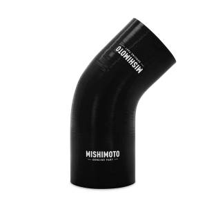 Mishimoto 45-Degree Silicone Transition Coupler, 2.00-in to 2.25-in, Black - MMCP-R45-20225BK