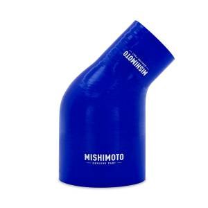 Mishimoto 45-Degree Silicone Transition Coupler, 2.50-in to 4.00-in, Blue - MMCP-R45-2540BL