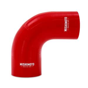 Mishimoto 90-Degree Silicone Transition Coupler, 3.00-in to 4.00-in, Red - MMCP-R90-3040RD