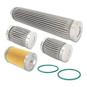 Mishimoto High-Flow Fuel Filter Replacement Inserts, 200mm, 10-Micron Stainless Steel - MMFF-RPHF-S010
