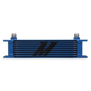 Mishimoto Universal 10-Row Oil Cooler, Blue - MMOC-10BL