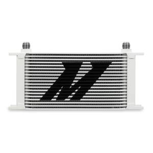 Mishimoto Universal 19-Row Oil Cooler, White - MMOC-19WT