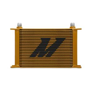 Mishimoto Universal 25-Row Oil Cooler, Gold - MMOC-25G