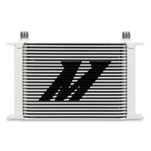 Mishimoto Universal 25-Row Oil Cooler, White - MMOC-25WT