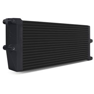 Mishimoto Universal Heavy-Duty Bar-and-Plate Oil Cooler, 17in Core, Opposite-Side Outlets - MMOC-OO-17BK