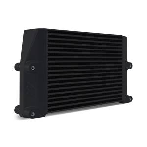 Mishimoto Heavy-Duty Bar and Plate Oil Cooler, 10in Core, Same-Side Outlets, Black - MMOC-SSO-10BK