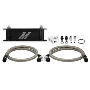 Mishimoto Universal Oil Cooler Kit, 13-Row, Black - MMOC-U13BK