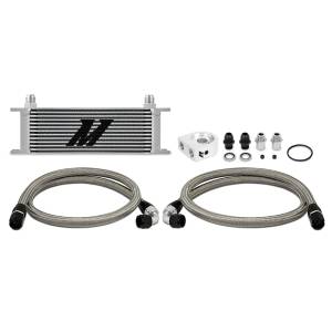 Mishimoto Universal Oil Cooler Kit, 13-Row, Silver - MMOC-U13SL