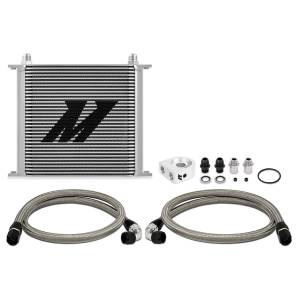 Mishimoto Universal Oil Cooler Kit, 34-Row, Silver - MMOC-U34SL