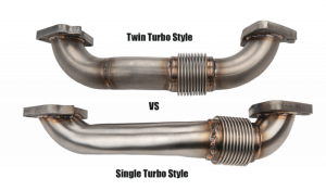 Wehrli Custom Fabrication - Wehrli Custom 2001-2004 LB7 Duramax 2" Stainless Single Turbo Up Pipe Kit for OEM or Wehrli Custom Manifolds w/ Gaskets - Image 2