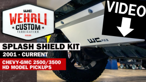 Wehrli Custom Fabrication - Wehrli Custom 2001-2010 GM 2500/3500 HD Lower Splash Shield Kit - Image 3