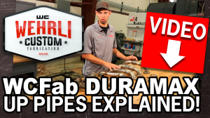 Wehrli Custom Fabrication - Wehrli Custom 2001-2016 Duramax 2" Stainless Driver Side Up Pipe for OEM or Wehrli Custom Manifold with Gaskets - Image 2