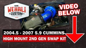 Wehrli Custom Fabrication - Wehrli Custom 2004.5-2007 5.9L Cummins S300 High Mount 2nd Gen Swap Kit - Image 3