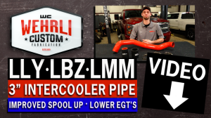 Wehrli Custom Fabrication - Wehrli Custom 2004.5-2010 LLY/LBZ/LMM Duramax Driver (Hot) Side 3" Intercooler Pipe Kit - Image 3