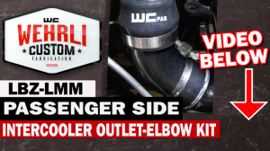 Wehrli Custom Fabrication - Wehrli Custom 2006-2010 LBZ/LMM Duramax Passenger Side Intercooler Outlet Elbow Kit - Image 3