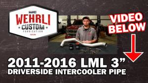 Wehrli Custom Fabrication - Wehrli Custom 2011-2016 LML Duramax Driver (Hot) Side 3" Intercooler Pipe - Image 2