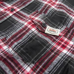 Wehrli Custom Fabrication - Wehrli Custom Men's Flannel - Black, Red & White Plaid, Limited Edition - Image 3