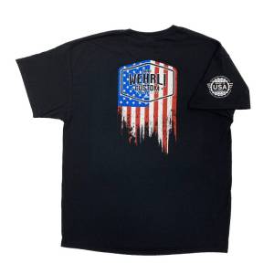 Wehrli Custom Fabrication - Wehrli Custom Men's T-Shirt- Flag Logo Black - Image 1