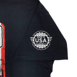 Wehrli Custom Fabrication - Wehrli Custom Men's T-Shirt- Flag Logo Black - Image 5