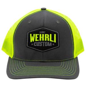Wehrli Custom Fabrication - Wehrli Custom Snap Back Hat Charcoal/Neon Yellow Badge - Image 2