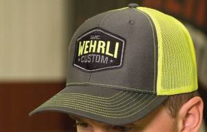 Wehrli Custom Fabrication - Wehrli Custom Snap Back Hat Charcoal/Neon Yellow Badge - Image 4