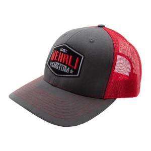 Wehrli Custom Snap Back Hat Charcoal/Red Badge