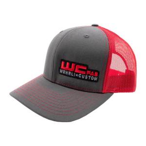 Wehrli Custom Snap Back Hat Charcoal/Red WCFab 