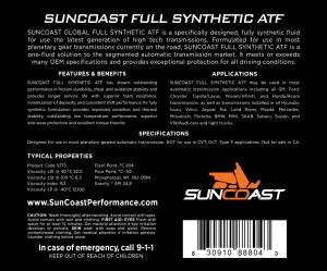 SunCoast Diesel - SunCoast Diesel Full Synthetic Transmission Fluid (CASE OF 3) - SC-TYPE-D ATFG - Image 3