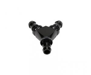 Fleece Performance - Fleece Performance 1/2 Inch Black Anodized Aluminum Y Barbed Fitting (For -8 Pushlock Hose) - Image 2