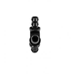 Fleece Performance - Fleece Performance 1/2 Inch Black Anodized Aluminum Y Barbed Fitting (For -8 Pushlock Hose) - Image 3