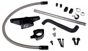 Fleece Performance Cummins Coolant Bypass Kit 003-05 Auto Trans with Stainless Steel Braided Line