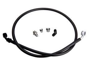 Fleece Performance Remote Turbo Oil Feed Line Kit for 2001-2016 Duramax with 1/4 NPT Turbo Oil Inlet (s300/s400) 2001-2016 GM 2500/3500